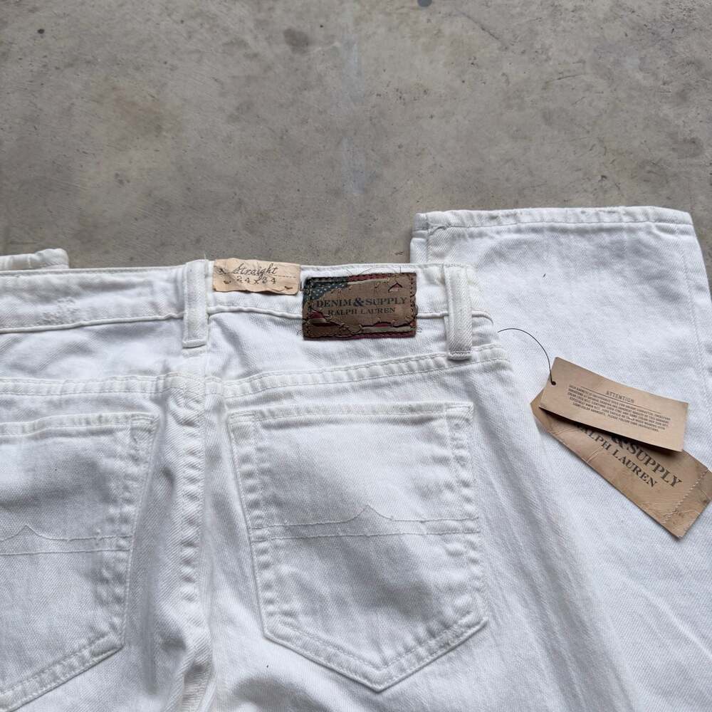 Denim & Supply Ralph Lauren Straight Leg White Jeans 24-34